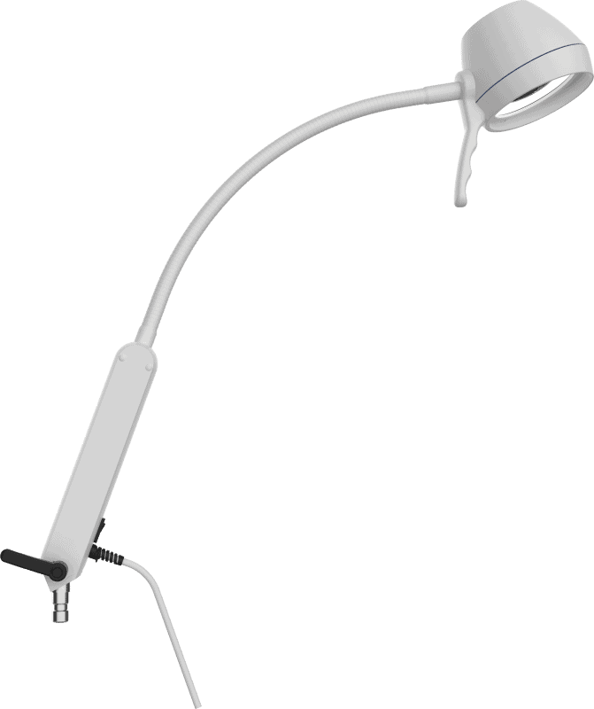 Provita Lamp With Flexible Gooseneck Arm, Halogen Twin Hibernia Medical