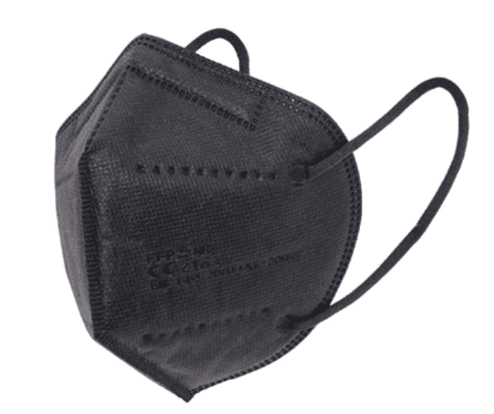 FFP2 Masks (10) Black Hibernia Medical